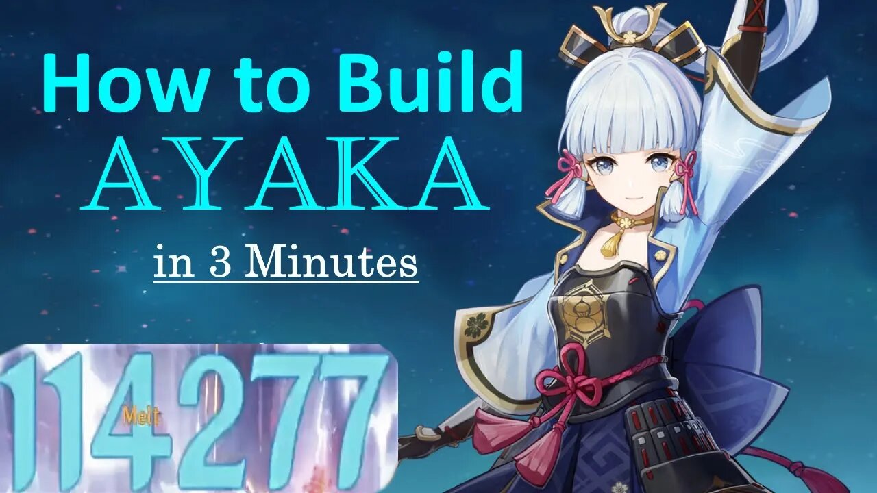 How to Build Ayaka in 3 Minutes (Genshin Impact)