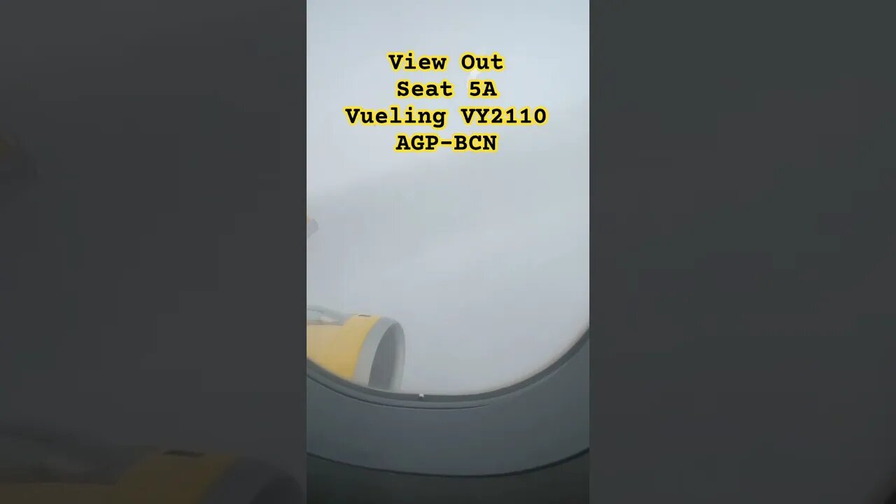 Seat 5A View Out; Vueling Malaga-Barcelona A320