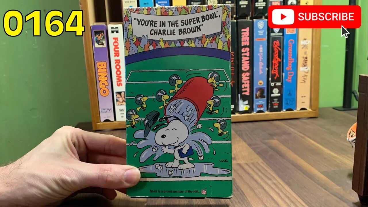 [0164] YOU’RE IN THE SUPER BOWL, CHARLIE BROWN (1993) VHS INSPECT [#peanuts #snoopy #peanutsVHS]