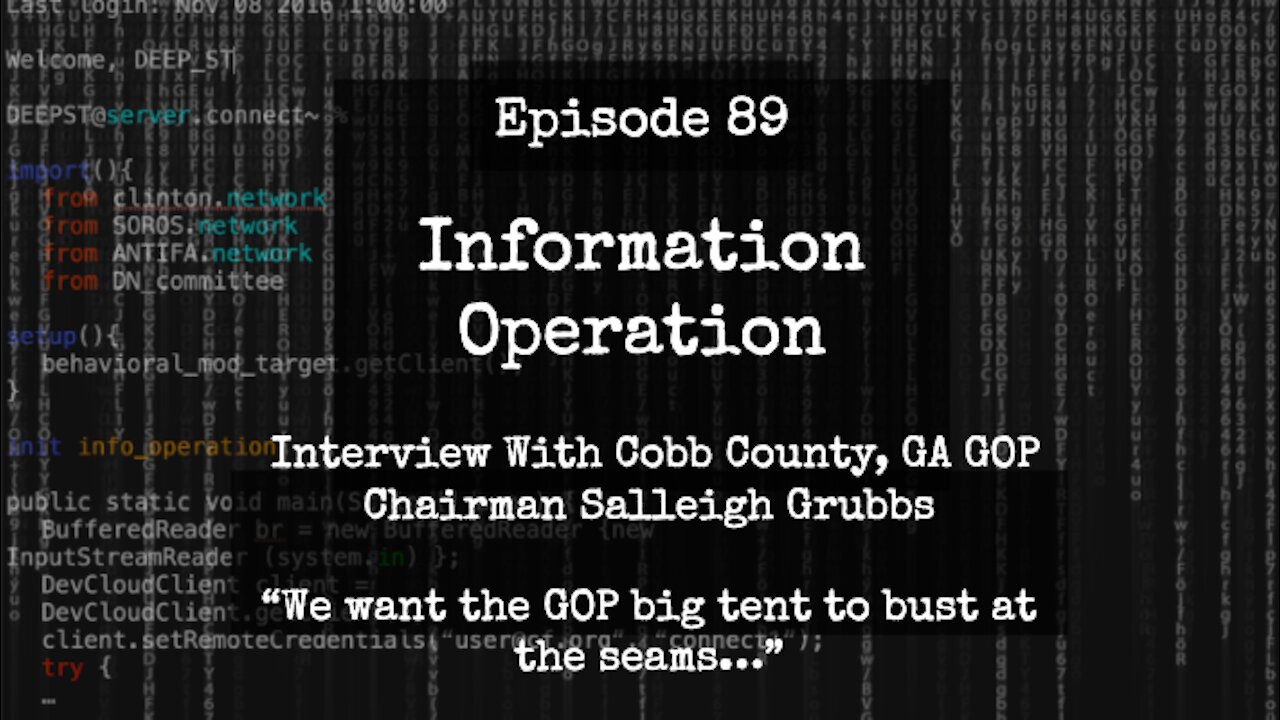 IO Episode 89 - Interview with Cobb County, GA GOP Chairman Salleigh Grubbs