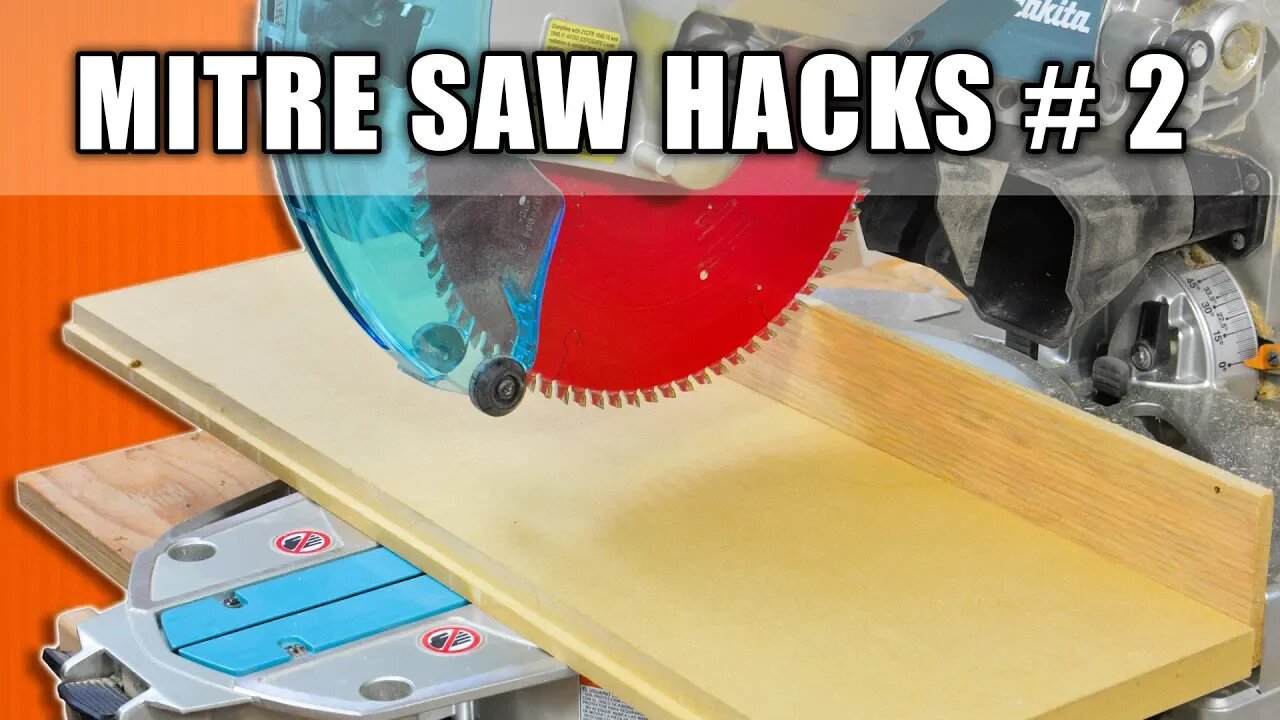 Sliding Miter Saw Hacks Part 2 - Woodworking Tips and Tricks