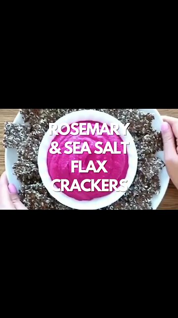 Rosemary Sea Salt Flax Crackers - Recipe