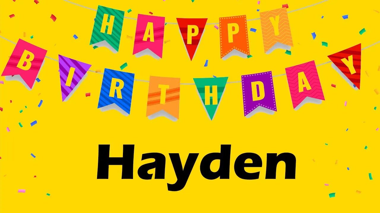 Happy Birthday to Hayden - Birthday Wish From Birthday Bash