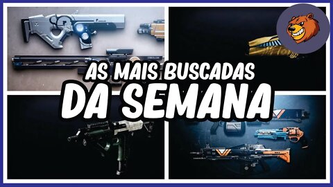 DESTINY 2 │ AS ARMAS MAIS BUSCADAS DA SEMANA CONFIRA!