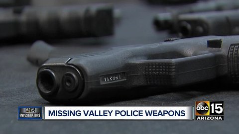 Valley agencies missing 100+ weapons