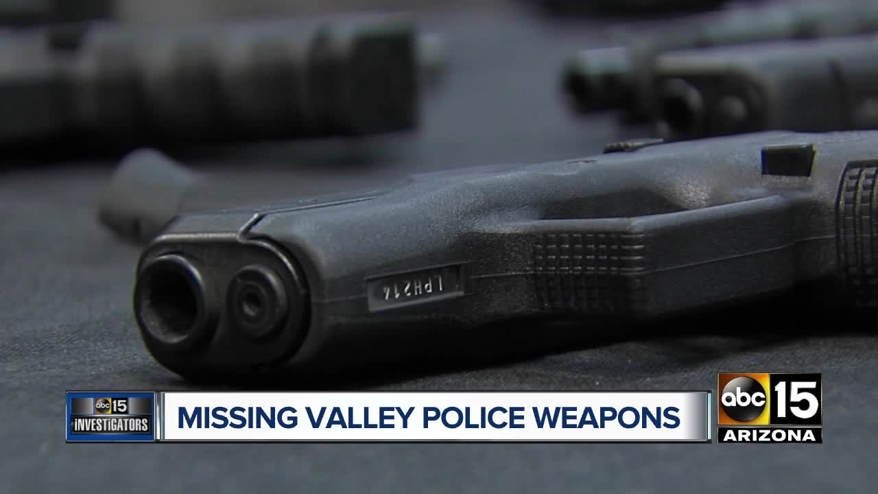 Valley agencies missing 100+ weapons