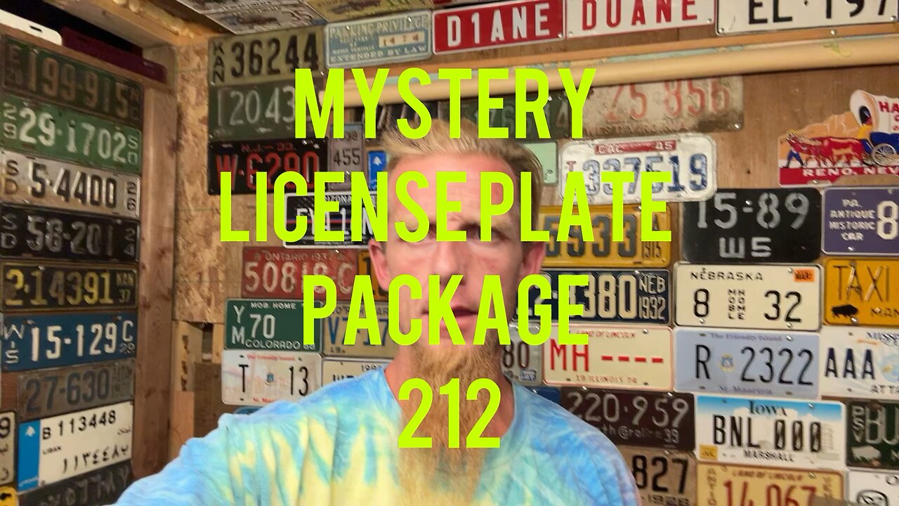 Mystery license plate package 212