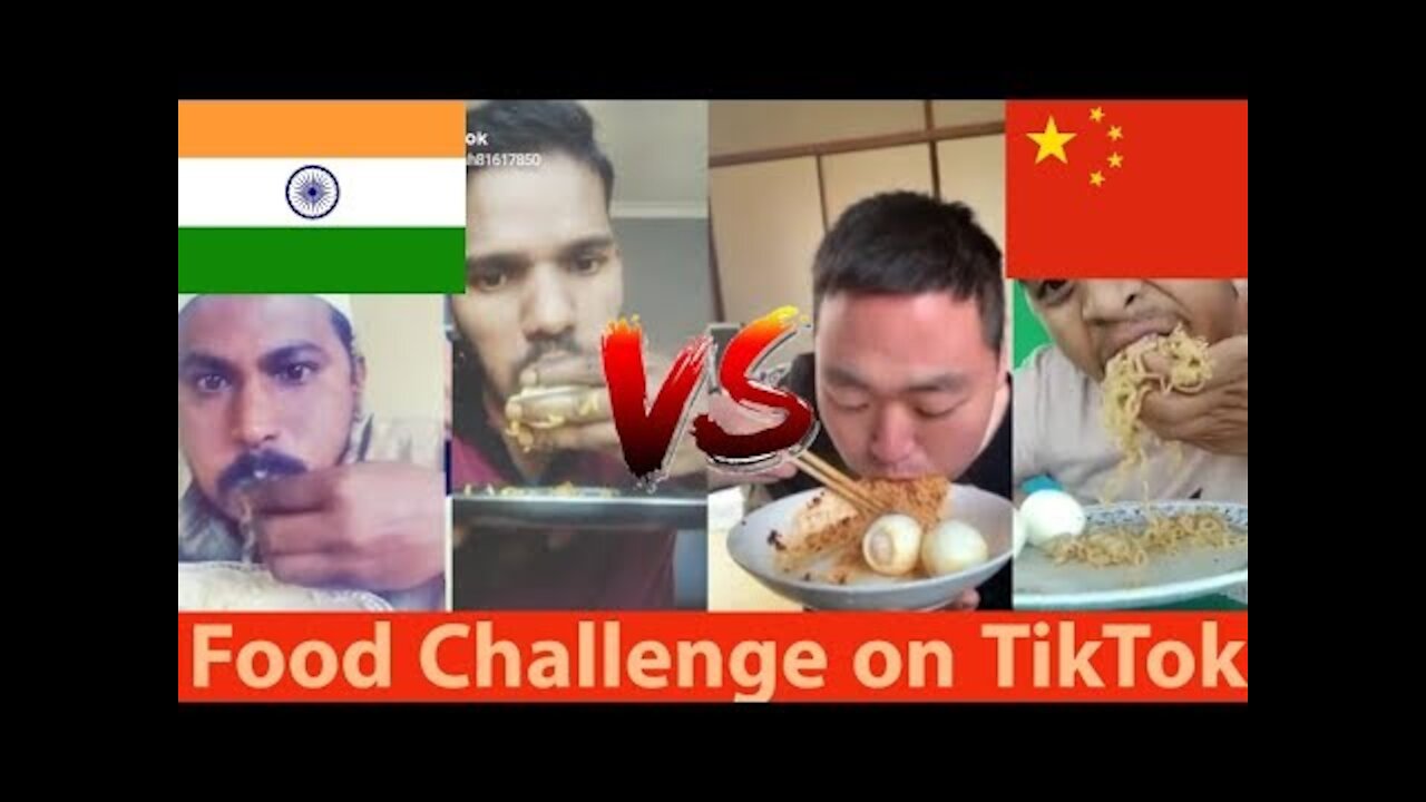 Funny Food Challange On TikTok | Which will be the winner INDIA Vs CHINA| Sé yo palo |