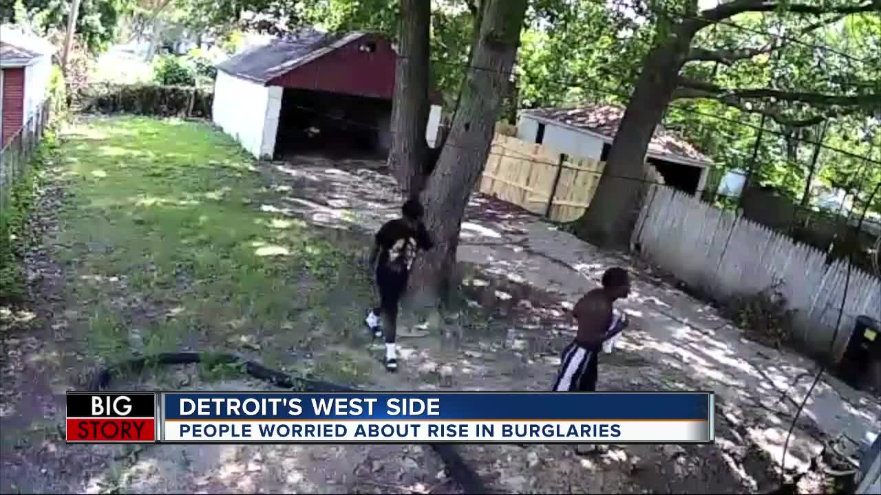 People worried about rise in burglaries on Detroit's west side