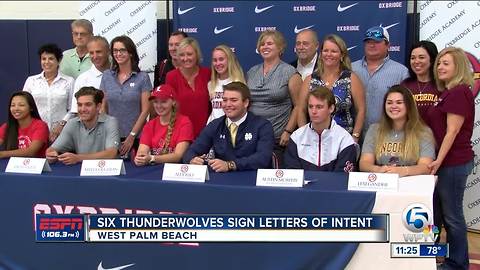 Six Thunderwolves Sign Letters of Intent