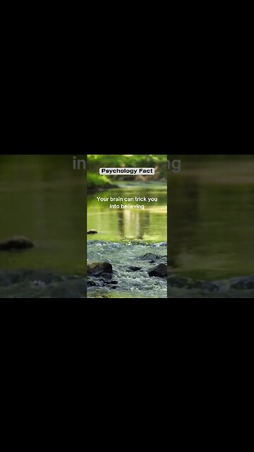 Your brain can trick you into believing #shorts #facts #psychologyfacts