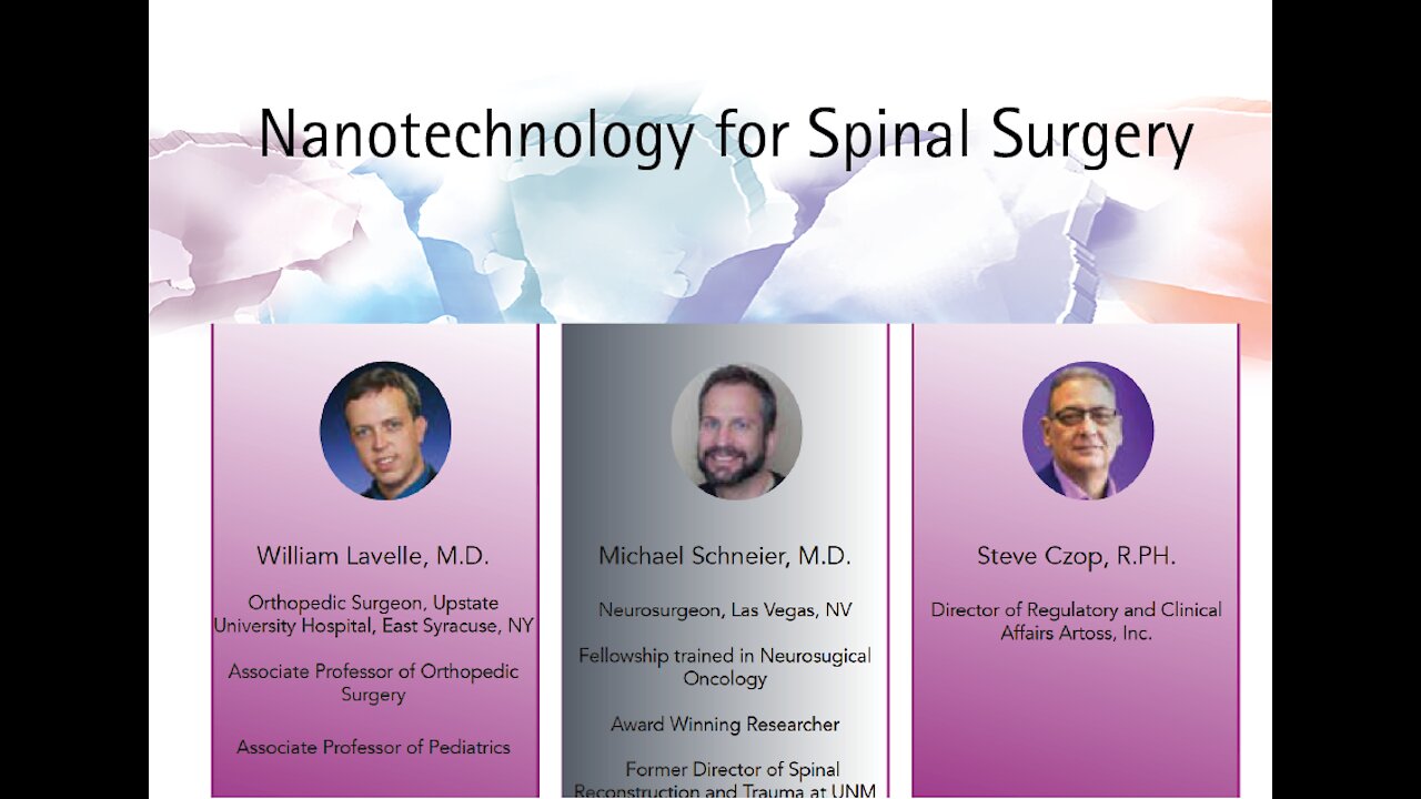 Nanotechnology for Spinal Surgery