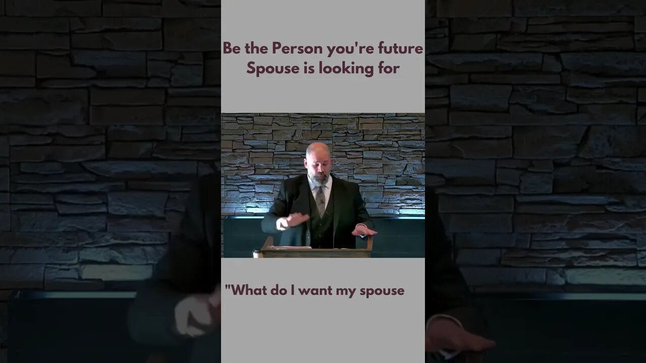 Be the Person you're future Spouse is looking for