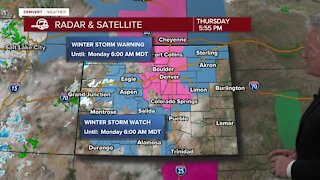 Storm expected to bring 15-25 inches of snow to Denver area this weekend; winter storm warning issued