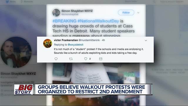 Groups believe walkout protests were organized to restrict 2nd Amendment