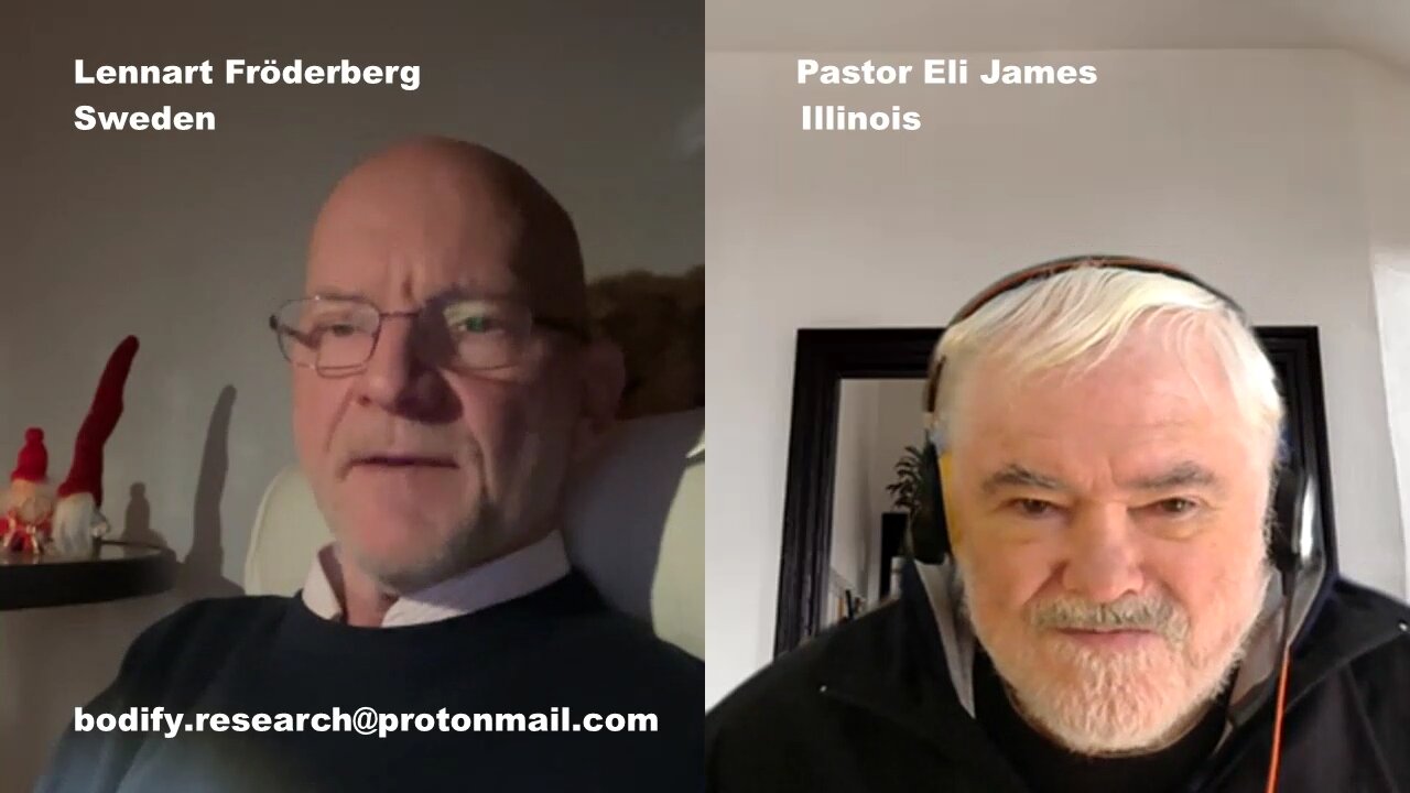 Pastor Eli James interviews Mr Lennart Fröderberg