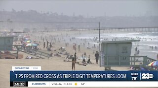 Tips from Red Cross as triple digit temperatures loom