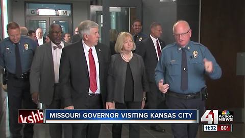 Missouri Gov. Mike Parson visiting KC