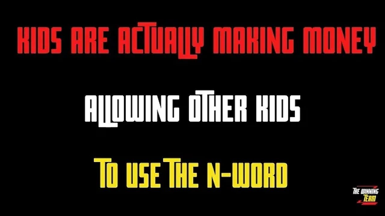 Kids are making money selling a pass to say the N-word online😱..it's a whole business