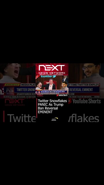 Twitter Snowflakes PANIC As Trump Ban Reversal EMINENT #shorts