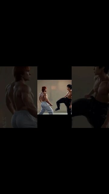 Bruce Lee Ai Generated New Gen Graphics #brucelee #ai #newgeneration