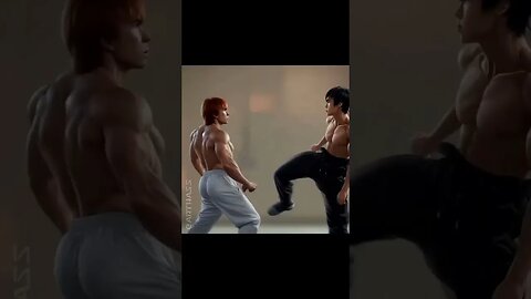 Bruce Lee Ai Generated New Gen Graphics #brucelee #ai #newgeneration