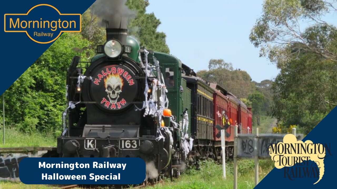 Mornington Tourist Railway's Halloween Special ft K163