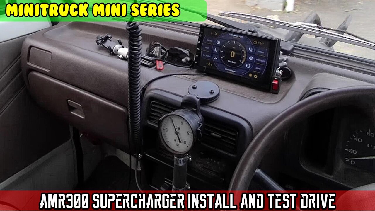 Mini-Truck (SE06 E01) MINI GOT BOOST! AMR300 SUPERCHARGER fabricate, install and test