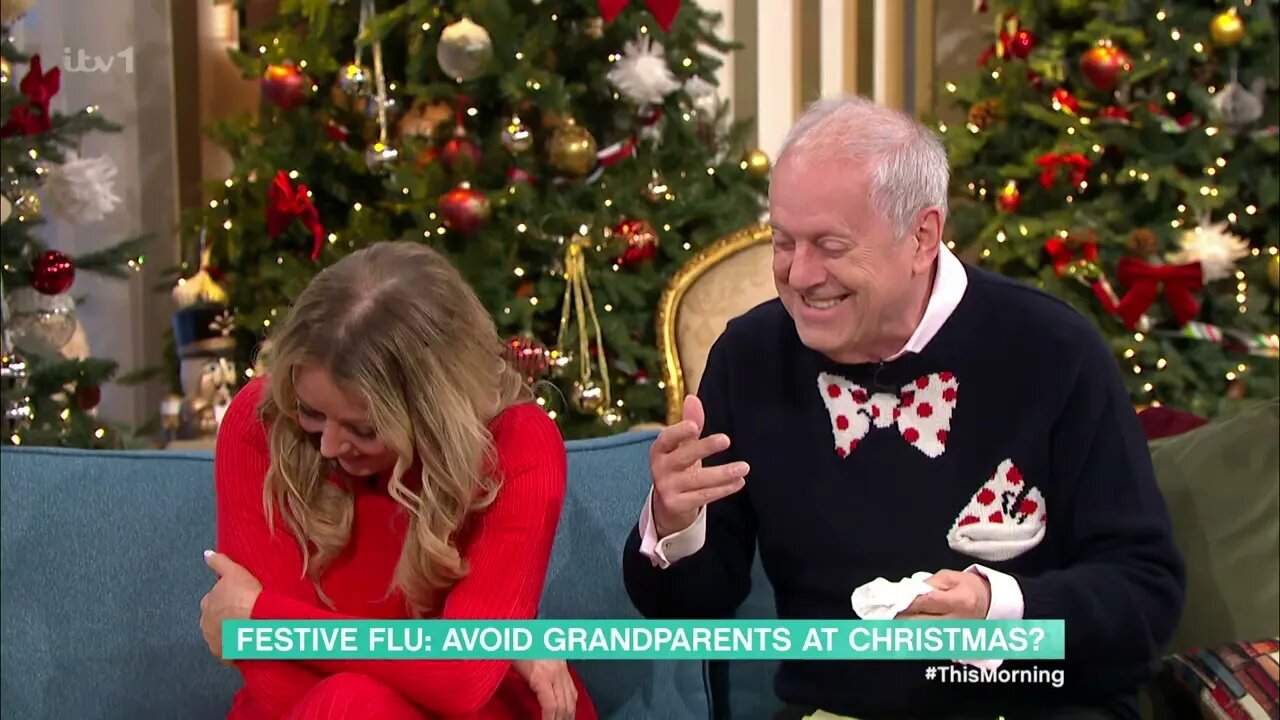 Carol Vorderman On TM - Red Outfit - 20221223