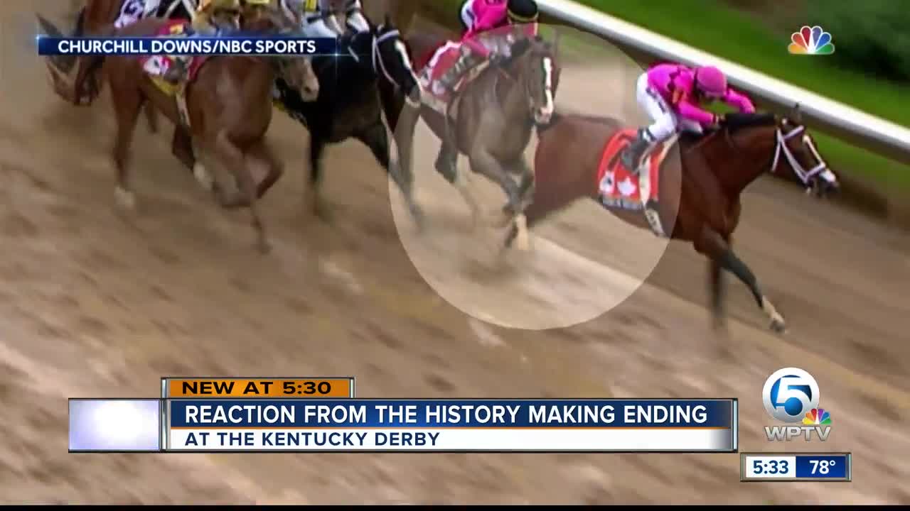 Local horse enthusiasts react to the results at the Kentucky Derby