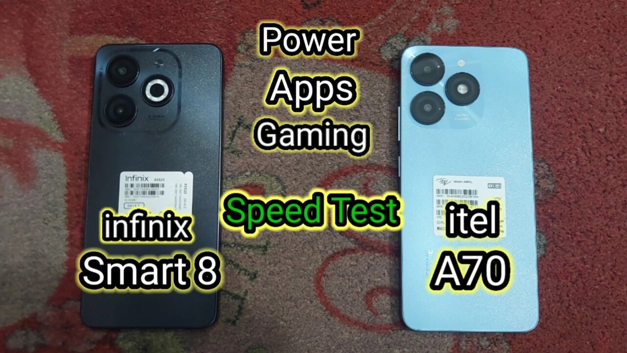 Infinix smart 8 // vs // itel A70 // how to best mobile phone