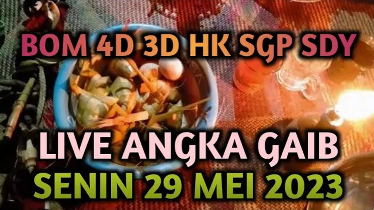 🔴 LIVE ANGKA GAIB JITU HK SDY SGP SENIN 29 MEI 2023