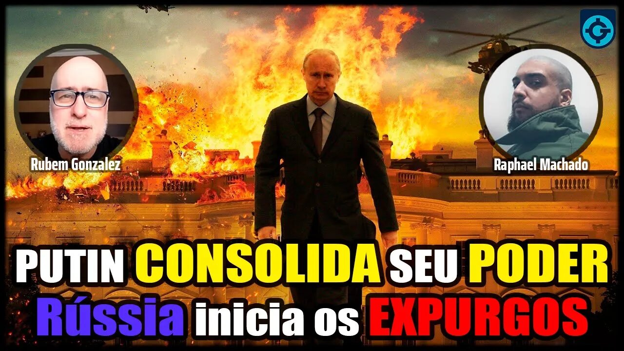 Putin CONSOLIDA seu P0DER | Rússia inicia os 3XPURG0S | Part. Raphael Machado | 🔴Live Geoforça