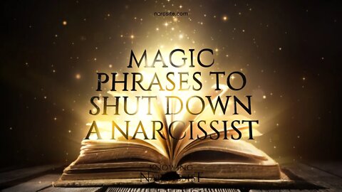 Magic Phrases To Shut Down a Narcissist