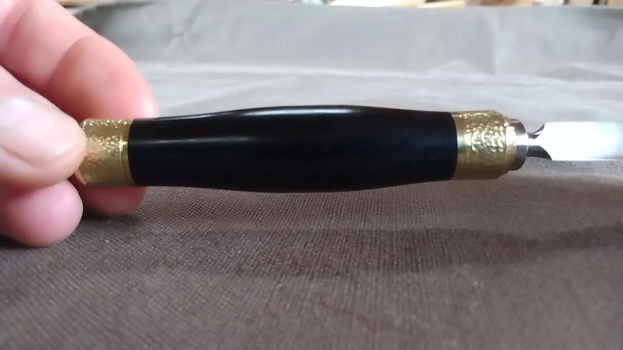 Reamer in Brass, Stainless and African Blackwood