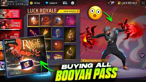 Buying New BOOYAH PASS & ALL EVENTS 🔥 - FREE FIRE NEW EVENTS !! FIREEYES GAMING