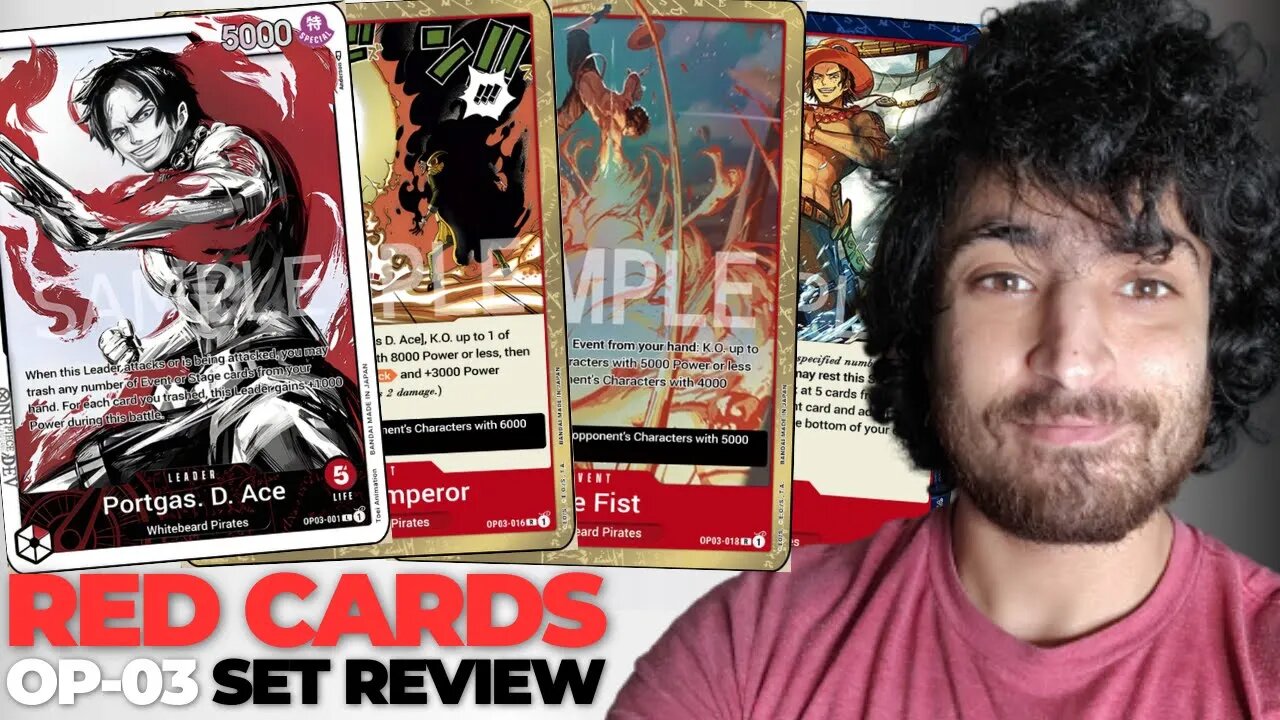 LOOKING AT EVERY NEW RED CARD IN OP-03 (Pillars of Strength) | ONE PIECE CARD GAME