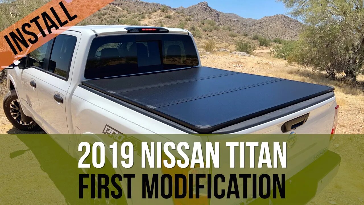 2019 NISSAN TITAN 1ST MOD...RDJ TRUCKS TRAVEL PRO 65 SERIES - HARD TRI FOLDING TONNEAU COVER