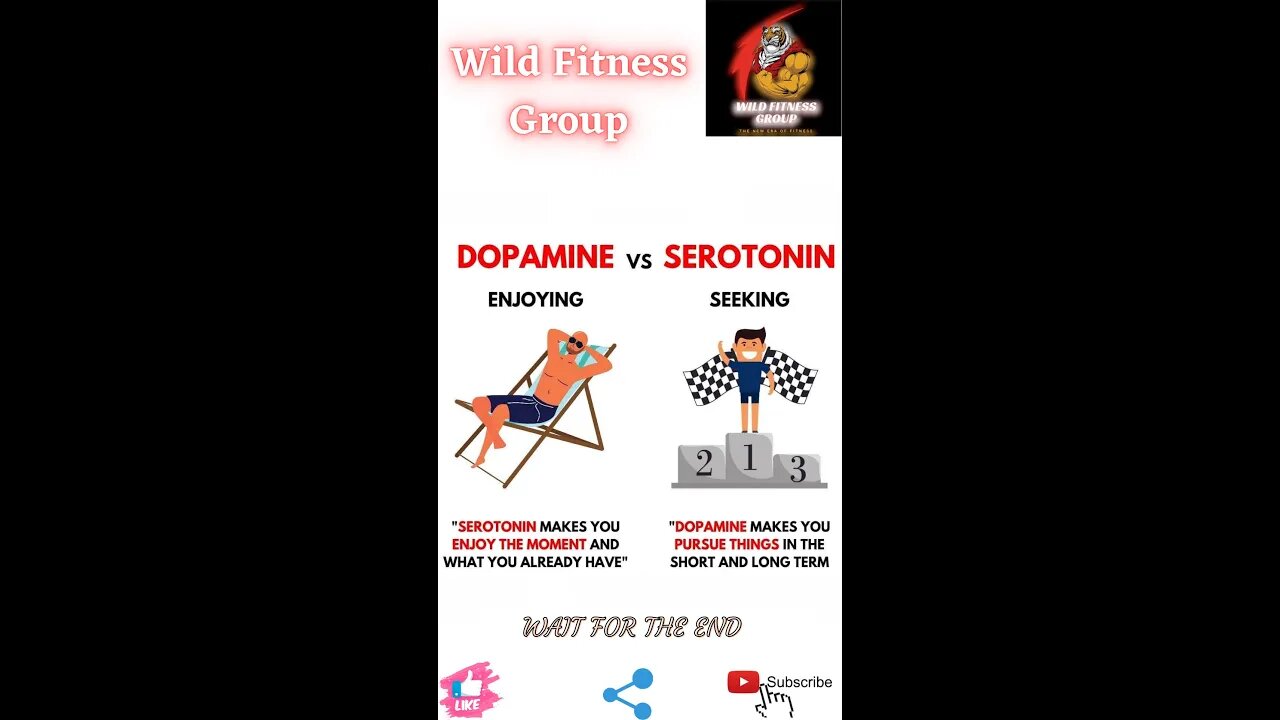 🔥Dopamine v/s serotonin🔥#shorts🔥#viralshorts🔥#fitnessshorts🔥#wildfitnessgroup🔥