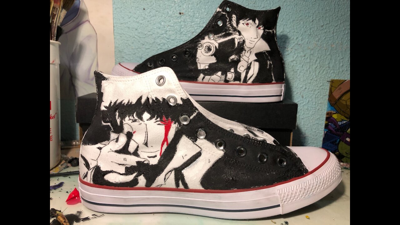 Spike Spiegel from Cowboy Bebop-Al's Custom Shoes