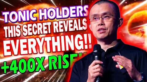 TECTONIC'S SECRET REVEALED!!🚨 TONIC CRYPTO BREAKING NEWS!! TONIC COIN 400X RISE *URGENT UPDATE*