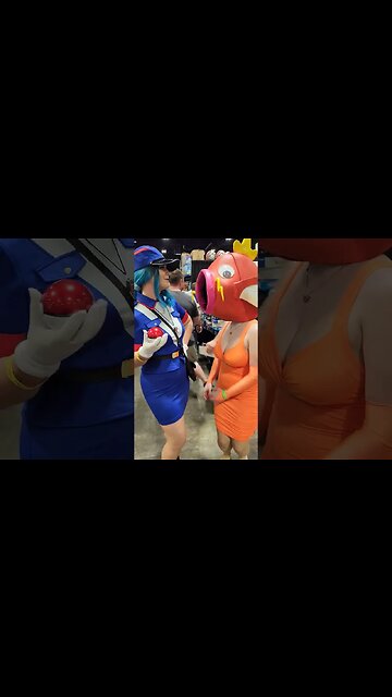 Officer Jenny and Magic Carp | Pokemon
