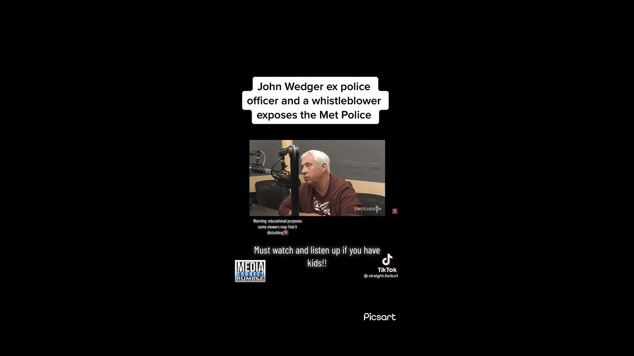 John Wedger Ex Police Officer And Whistleblower Exposes The Met Police - SHOCKING