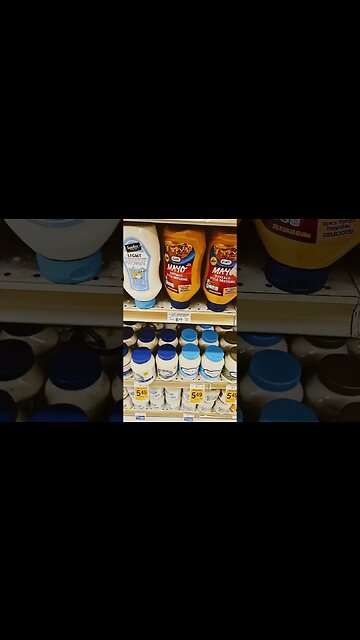 Buying mayo in the south.