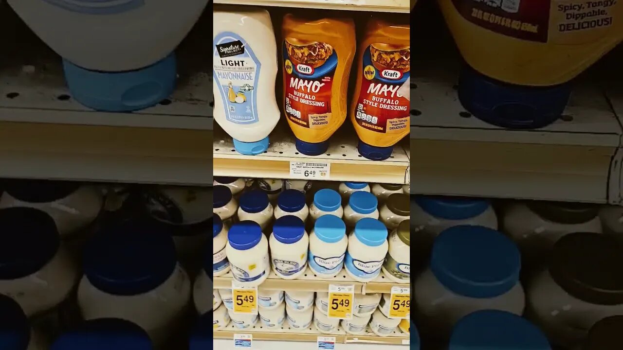 Buying mayo in the south.