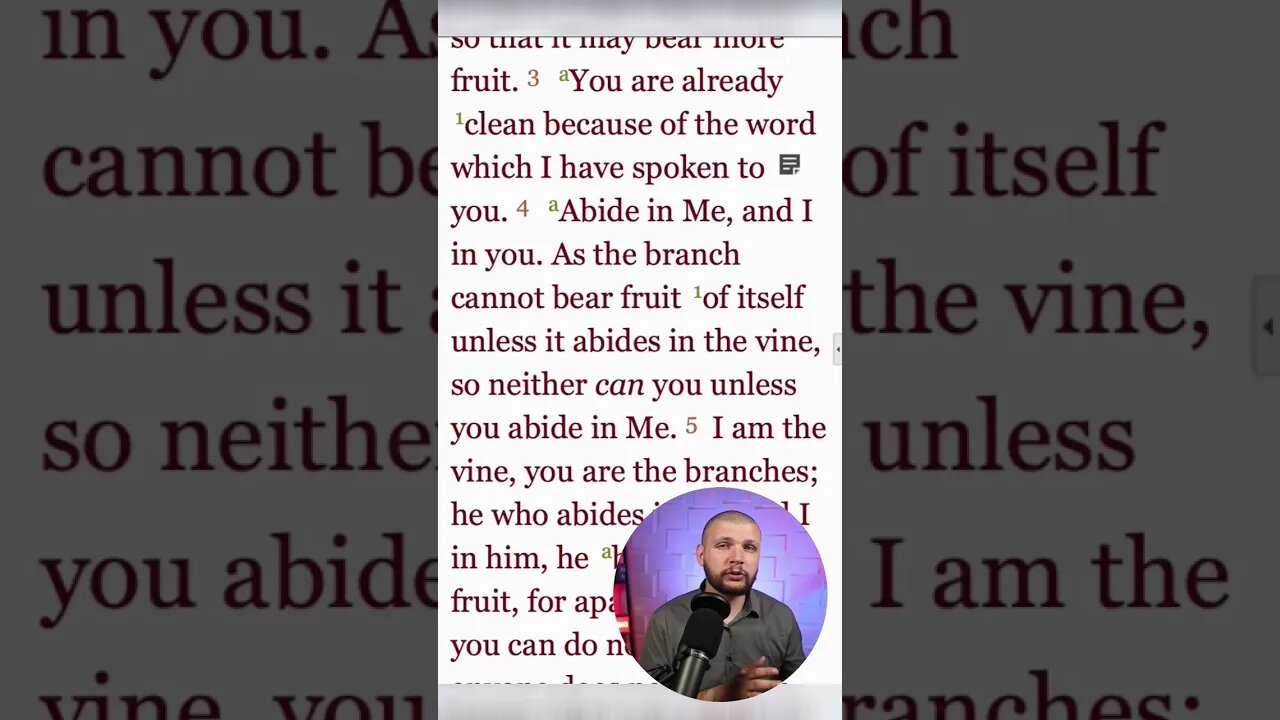 I Am The True Vine - John 15:1-3