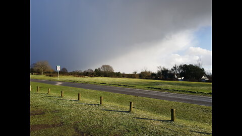 Discontinued a hike due to the weather. At fordingbridge . New Forest.