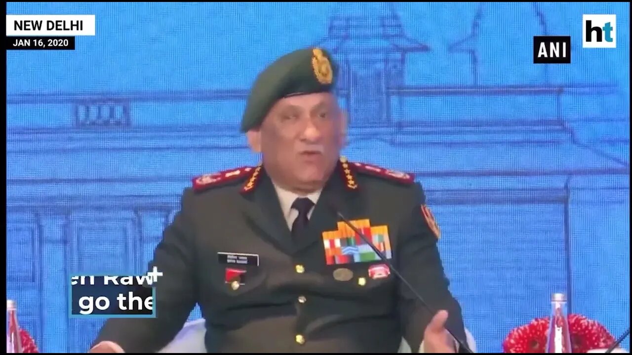 Late Indian Army COAS Views On Terrorism