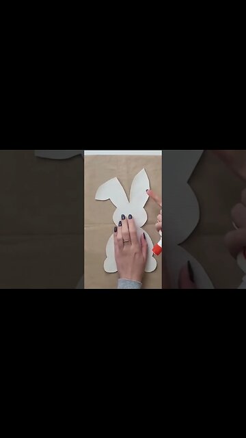 look at this cute fluffy tail 😍 #shorts #easterbunny #easterdecor #diyeaster