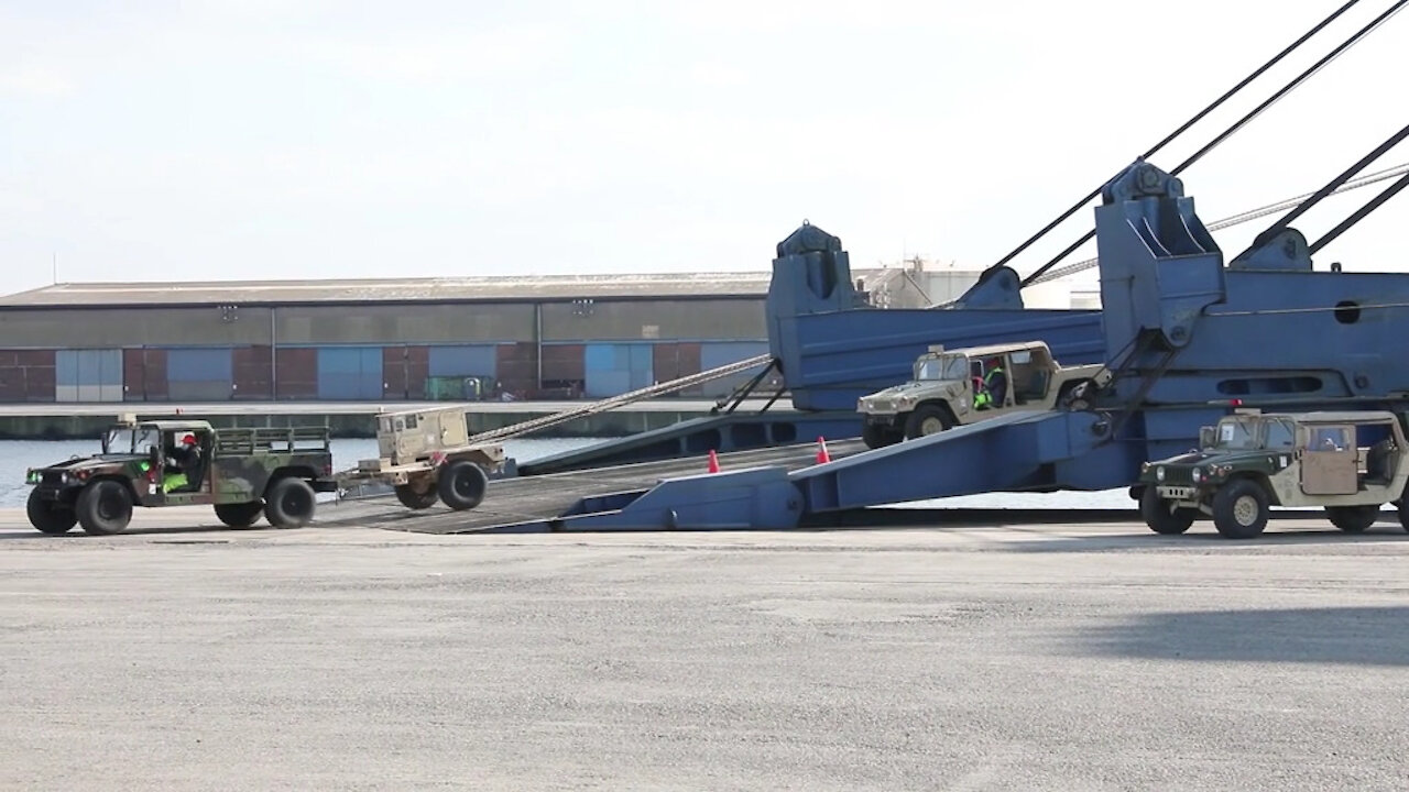 1CAB Arrives in Dunkirk, France B-Roll